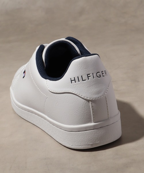 TOMMY HILFIGER(トミーヒルフィガー)の「【TOMMY HILFIGER/トミーヒルフィガー】H-LENDAR/シンセティックレザー ローカット ワンポイントスニーカー(スニーカー・メンズ・ホワイト・7.5/8/8.5/9/9.5/10)」の12枚目の写真