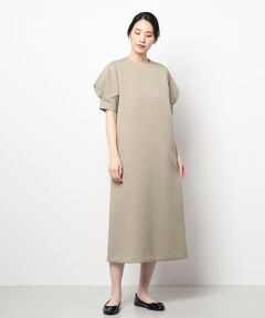 美品 RIM.ARK Tuck sleeve long OP ベージュ Tuck sleeve long OP（ドレス）｜RIM.ARK（リムアーク）の