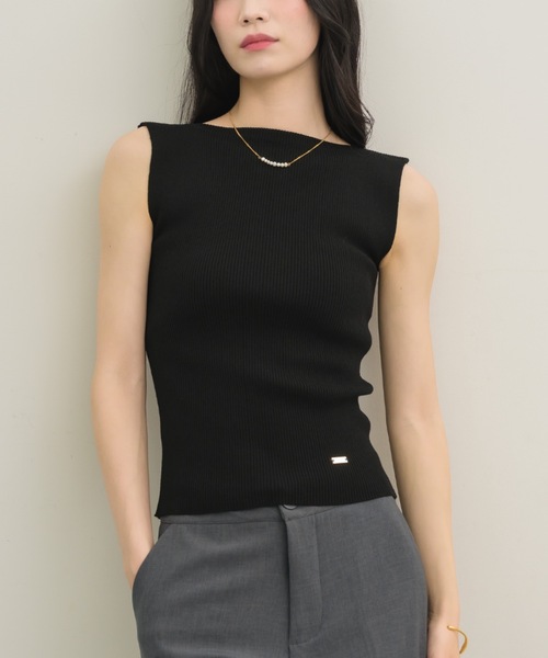 NEUNA（ヌナ）の「ラインタンク（タンクトップ・レディース・ベージュ/ブラック・FREE）」の15枚目の写真