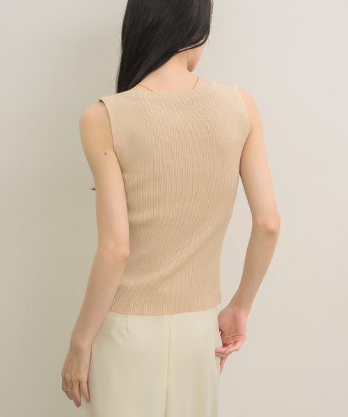 NEUNA（ヌナ）の「ラインタンク（タンクトップ・レディース・ベージュ/ブラック・FREE）」の11枚目の写真