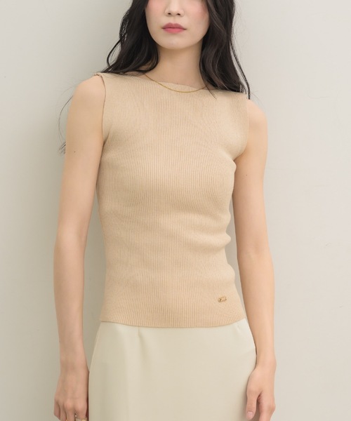 NEUNA（ヌナ）の「ラインタンク（タンクトップ・レディース・ベージュ/ブラック・FREE）」の19枚目の写真