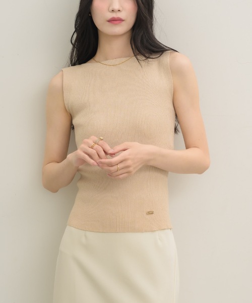 NEUNA（ヌナ）の「ラインタンク（タンクトップ・レディース・ベージュ/ブラック・FREE）」の20枚目の写真