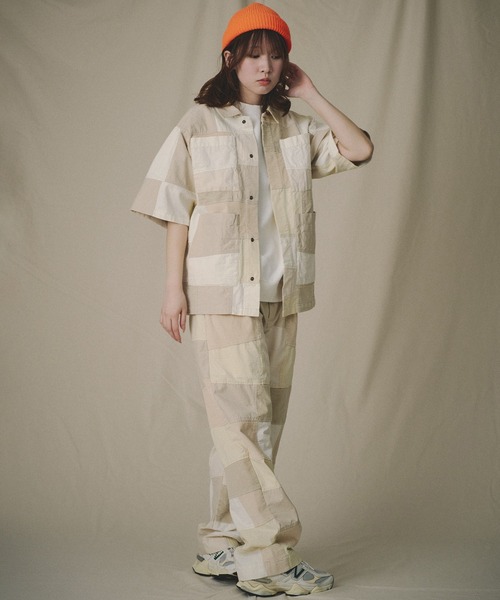 カーキ ベージュ パッチワーク チノパン USA製 BILLS KHAKIS チノパン M1 W36 ベージュ系 ブリティッシュ