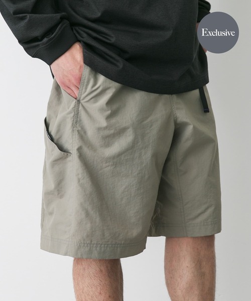 BURLAP OUTFITTER(バーラップアウトフィッター)の「『別注』BURLAP OUTFITTER×DOORS Supplex Nylon Shorts(その他パンツ・メンズ・ブラック/ベージュ/チャコールグレー・LARGE/MEDIUM)」の3枚目の写真