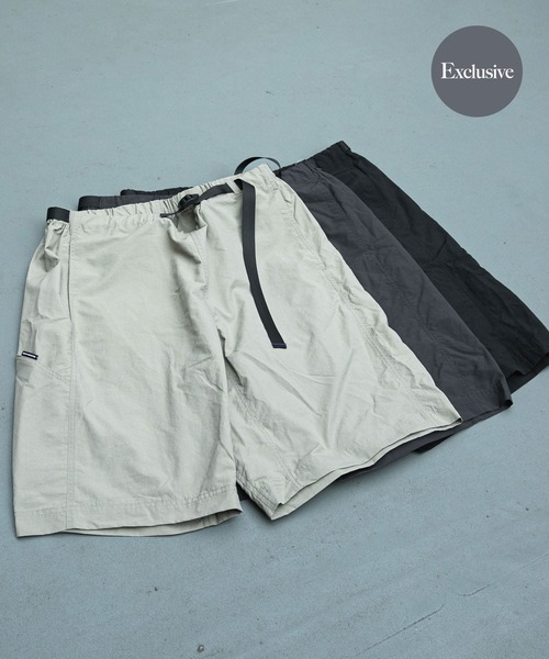 BURLAP OUTFITTER(バーラップアウトフィッター)の「『別注』BURLAP OUTFITTER×DOORS Supplex Nylon Shorts(その他パンツ・メンズ・ブラック/ベージュ/チャコールグレー・LARGE/MEDIUM)」の7枚目の写真