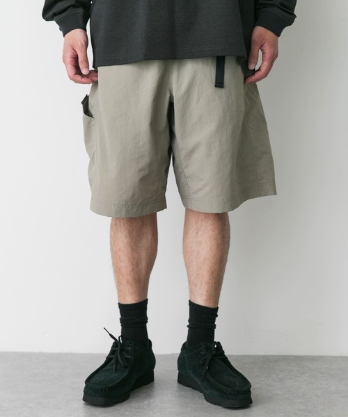 BURLAP OUTFITTER(バーラップアウトフィッター)の「『別注』BURLAP OUTFITTER×DOORS Supplex Nylon Shorts(その他パンツ・メンズ・ブラック/ベージュ/チャコールグレー・LARGE/MEDIUM)」の8枚目の写真