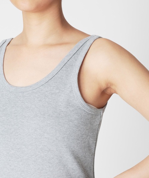 BABYLONE(バビロン)の「2WAYフライスタンクトップ(タンクトップ・レディース・ホワイト/ライトグレー・フリー)」の15枚目の写真