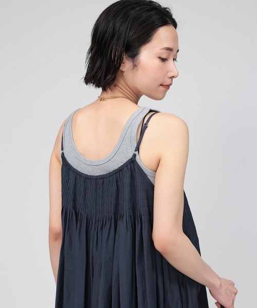 BABYLONE(バビロン)の「2WAYフライスタンクトップ(タンクトップ・レディース・ホワイト/ライトグレー・フリー)」の9枚目の写真