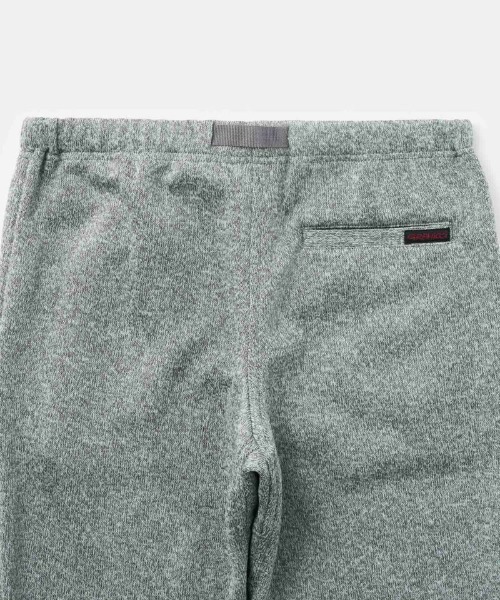 Gramicci（グラミチ）の「GRAMICCI/グラミチ  BONDING KNIT FLEECE NARROW RIB PANT ボンディングニットフリースナローリブパンツ G2FU-P018（スウェットパンツ・メンズ・チャコールグレー/ブラック/グレー・S/M/L/XL）」の6枚目の写真