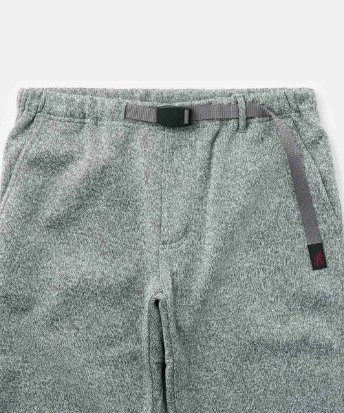 Gramicci（グラミチ）の「GRAMICCI/グラミチ  BONDING KNIT FLEECE NARROW RIB PANT ボンディングニットフリースナローリブパンツ G2FU-P018（スウェットパンツ・メンズ・チャコールグレー/ブラック/グレー・S/M/L/XL）」の5枚目の写真