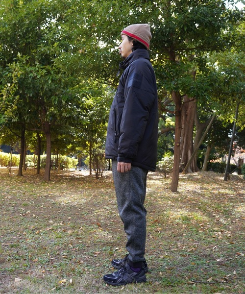 Gramicci（グラミチ）の「GRAMICCI/グラミチ  BONDING KNIT FLEECE NARROW RIB PANT ボンディングニットフリースナローリブパンツ G2FU-P018（スウェットパンツ・メンズ・チャコールグレー/ブラック/グレー・S/M/L/XL）」の19枚目の写真