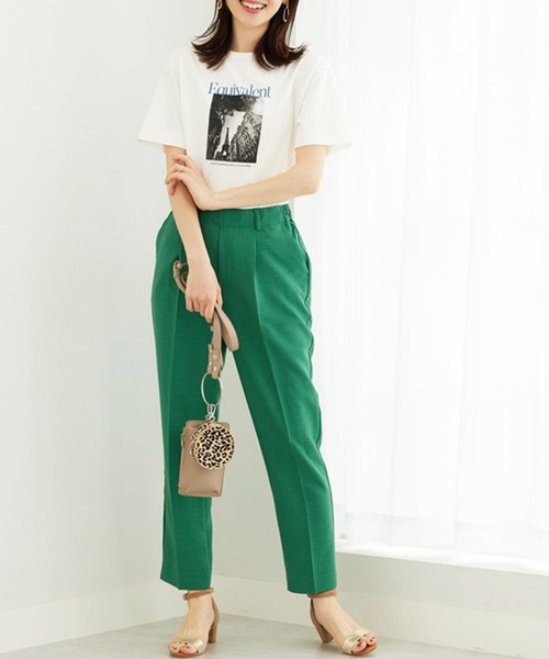 BELLUNA PLUS(ベルーナ)の「ヒンヤリ!綿100%大人フォトプリントT(Tシャツ/カットソー・レディース・ベージュ/チャコール/オフホワイト・LARGE/X-LARGE/MEDIUM)」の9枚目の写真