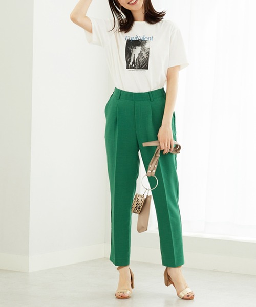 BELLUNA PLUS(ベルーナ)の「ヒンヤリ!綿100%大人フォトプリントT(Tシャツ/カットソー・レディース・ベージュ/チャコール/オフホワイト・LARGE/X-LARGE/MEDIUM)」の12枚目の写真