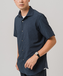 EDIFICE | "高通気＆吸水速乾" BREEZE COOL 半袖 イングリッシュカラー シャツ(シャツ/ブラウス)