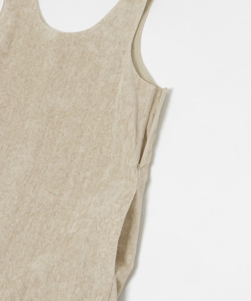 ATON LINEN VELVET | タンクトップドレス美品 LINEN VELVET | タンクトップドレス / ATON | ファッション通販
