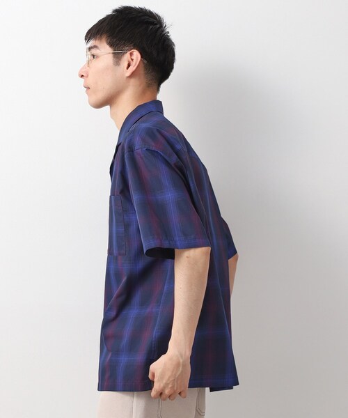 THE SHOP TK (ザ ショップ ティーケー )の「オンブレチェック半袖シャツ 洗濯機OK(シャツ/ブラウス・メンズ・ブラック系1/ブルー系その他3・02/03/04)」の8枚目の写真