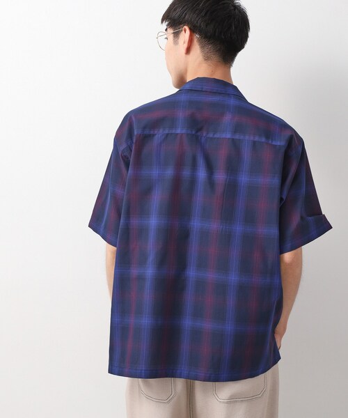 THE SHOP TK (ザ ショップ ティーケー )の「オンブレチェック半袖シャツ 洗濯機OK(シャツ/ブラウス・メンズ・ブラック系1/ブルー系その他3・02/03/04)」の9枚目の写真