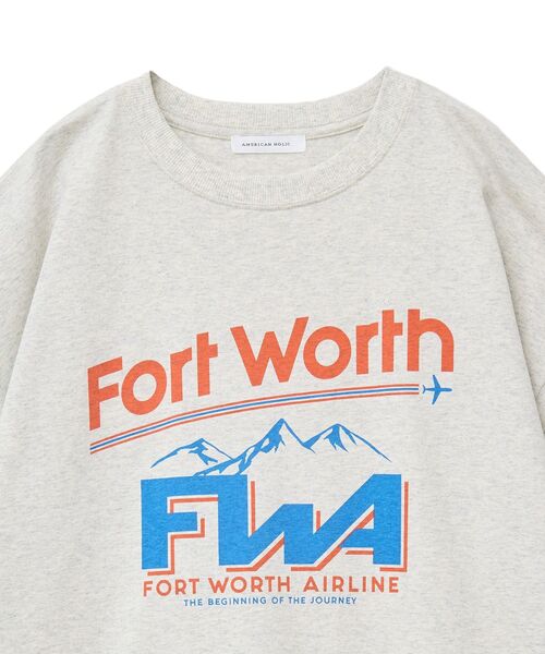AMERICAN HOLIC(アメリカンホリック)の「AIRLINE Tシャツ(Tシャツ/カットソー・レディース・ブラック/ホワイト系その他/ネイビー・FREE)」の6枚目の写真
