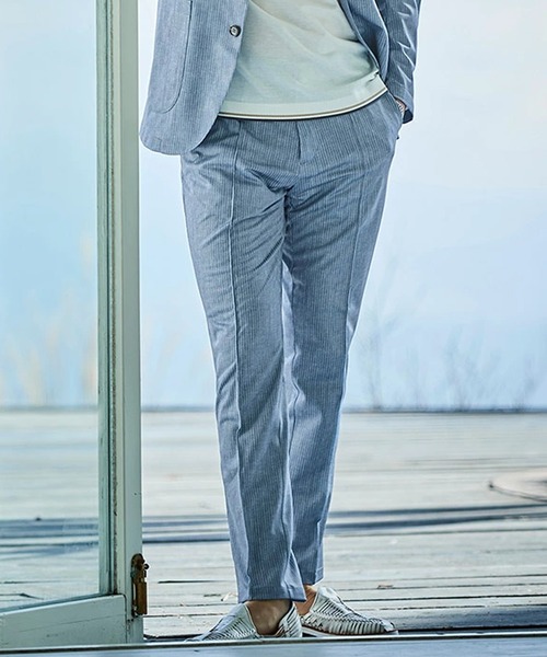 g-stage(ジーステージ)の「G-STAGE ジャージメッシュプリントパンツ 速乾 ドライ ストレッチ ウォッシャブル(その他パンツ・メンズ・ネイビー系/ブラウン系/ベージュ/サックスブルー系/ブラウン・44/46/48/50)」の8枚目の写真