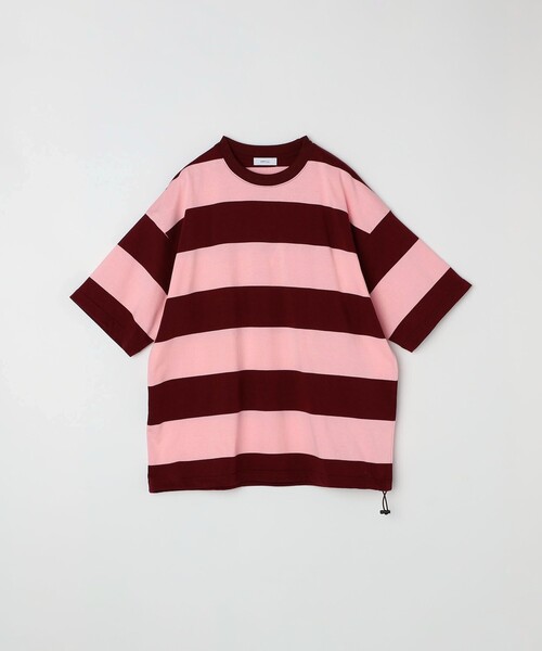 SHIPS any: ワイド カラー ボーダー スピンドル Tシャツ◇ SHIPS any: ワイド カラー ボーダー スピンドル Tシャツ