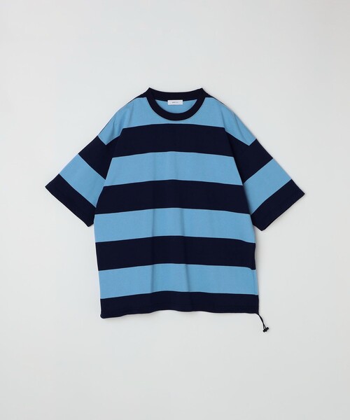 SHIPS any: ワイド カラー ボーダー スピンドル Tシャツ◇ SHIPS any: ワイド カラー ボーダー スピンドル Tシャツ