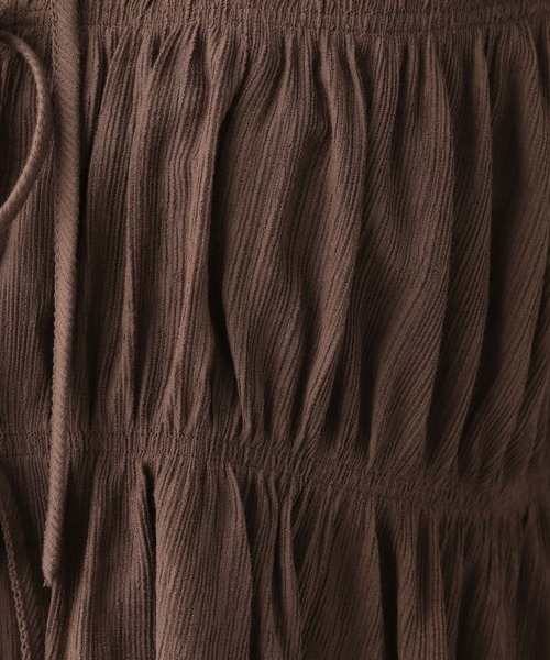 LOWRYS FARM（ローリーズファーム）の「ヨウリュウシャーリングノースリーブ　 579524（シャツ/ブラウス・レディース・パープル/ブラウン/グレー/アイボリー・FREE）」の10枚目の写真