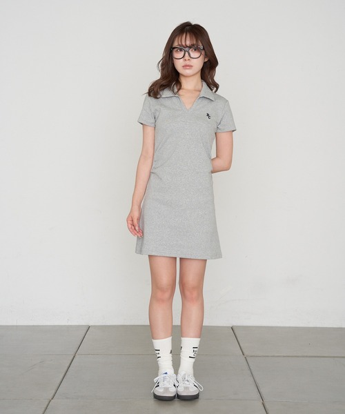 RAY CASSIN(レイカズン)の「スキッパーポロ刺繍ミニワンピース(ワンピース・レディース・ホワイト系その他/ネイビー/グレー・FREE)」の19枚目の写真