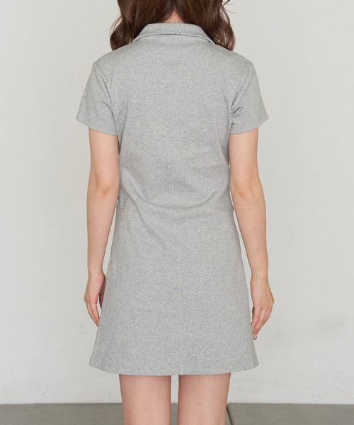 RAY CASSIN(レイカズン)の「スキッパーポロ刺繍ミニワンピース(ワンピース・レディース・ホワイト系その他/ネイビー/グレー・FREE)」の5枚目の写真