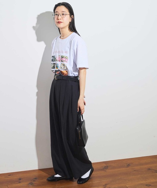 fig London(フィグロンドン)の「●CottonCupra twill pants(スラックス・レディース・ドット/ブラック・FREE)」の15枚目の写真