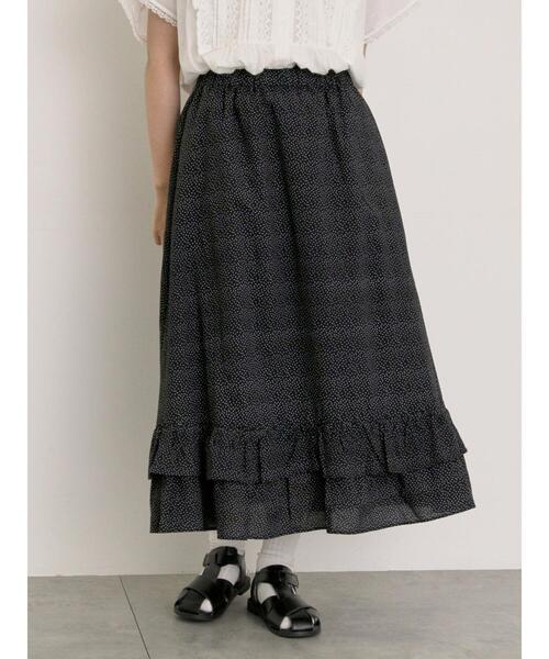 Samansa Mos2(サマンサ モスモス)の「柄アソート裾ティアードスカート(スカート・レディース・キナリ/ブルー/レッド/ブラック/オフホワイト・F)」の17枚目の写真