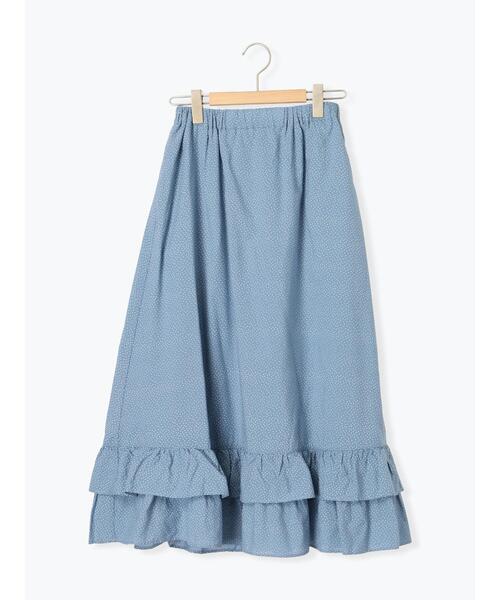 Samansa Mos2(サマンサ モスモス)の「柄アソート裾ティアードスカート(スカート・レディース・キナリ/ブルー/レッド/ブラック/オフホワイト・F)」の7枚目の写真