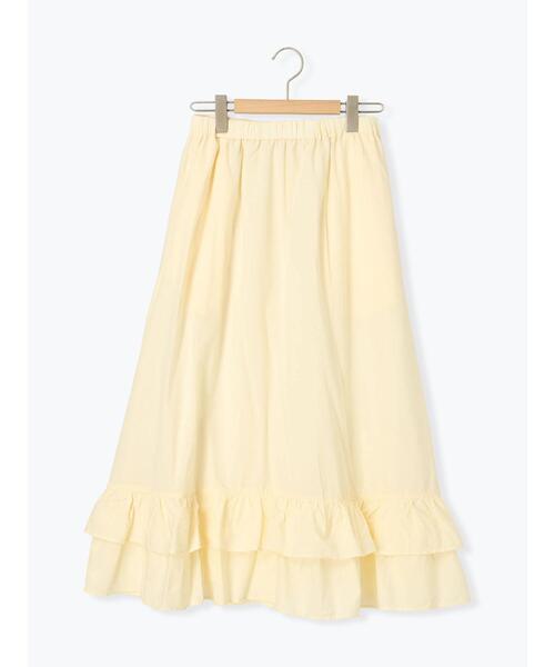 Samansa Mos2(サマンサ モスモス)の「柄アソート裾ティアードスカート(スカート・レディース・キナリ/ブルー/レッド/ブラック/オフホワイト・F)」の8枚目の写真