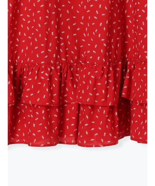 Samansa Mos2(サマンサ モスモス)の「柄アソート裾ティアードスカート(スカート・レディース・キナリ/ブルー/レッド/ブラック/オフホワイト・F)」の13枚目の写真