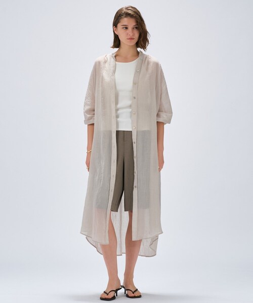 cloenc（クロエンス）の「【手洗い可】ギャザーボリュームワンピース（ワンピース・レディース・ダークグレー/ブラウン系その他・01/02）」の3枚目の写真