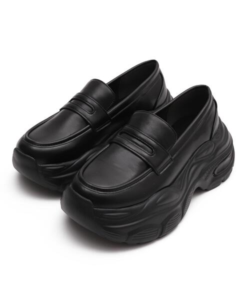 WEGO(ウィゴー)の「WEGO/スニーカーソールローファー(ローファー・レディース・ブラック・SMALL/MEDIUM/LARGE)」の15枚目の写真