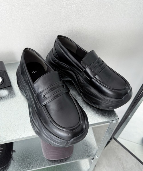 WEGO(ウィゴー)の「WEGO/スニーカーソールローファー(ローファー・レディース・ブラック・SMALL/MEDIUM/LARGE)」の14枚目の写真