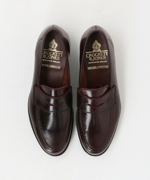 CROCKETT&JONES(クロケットアンドジョーンズ)の「<CROCKETT&JONES>HARVARD2/コードバン ローファー(ローファー・メンズ・ワイン・8/7/6/7h/6h/8h)」の3枚目の写真