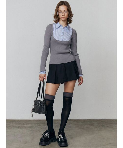 EMODA（エモダ）の「タンクソールリボンローファー（ローファー・レディース・ブラック/ベージュ・LARGE/MEDIUM/SMALL）」の19枚目の写真