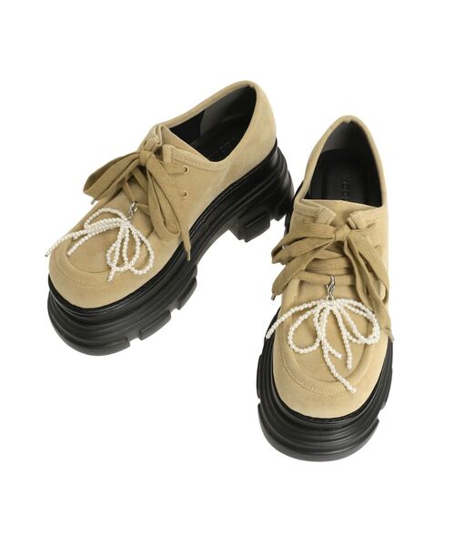 EMODA(エモダ)の「タンクソールリボンローファー(ローファー・レディース・ブラック/ベージュ・LARGE/MEDIUM/SMALL)」の10枚目の写真