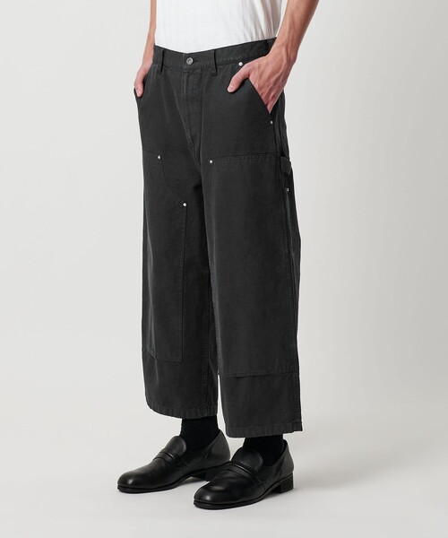 MONKEY TIME（モンキータイム）の「ガーメントダイ ダック ダブルニー アンクル パンツ（デニムパンツ・メンズ・ブラック/ダークブラウン・S/L/M）」の20枚目の写真