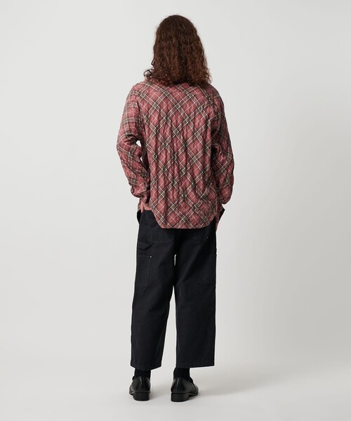 MONKEY TIME（モンキータイム）の「ガーメントダイ ダック ダブルニー アンクル パンツ（デニムパンツ・メンズ・ブラック/ダークブラウン・S/L/M）」の22枚目の写真