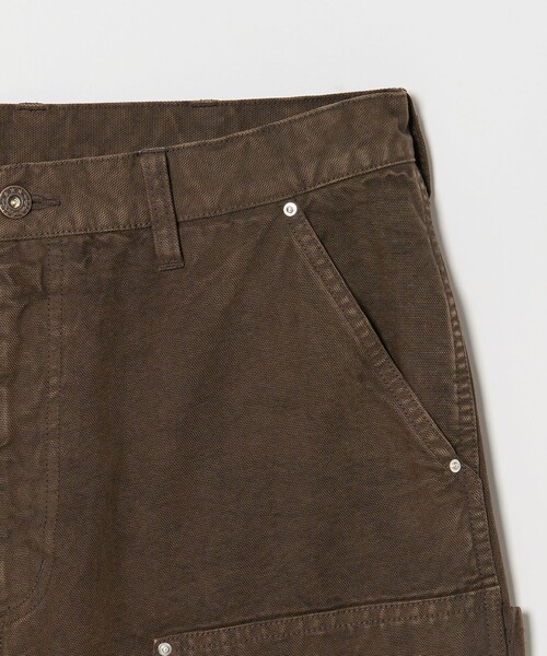 MONKEY TIME（モンキータイム）の「ガーメントダイ ダック ダブルニー アンクル パンツ（デニムパンツ・メンズ・ブラック/ダークブラウン・S/L/M）」の4枚目の写真