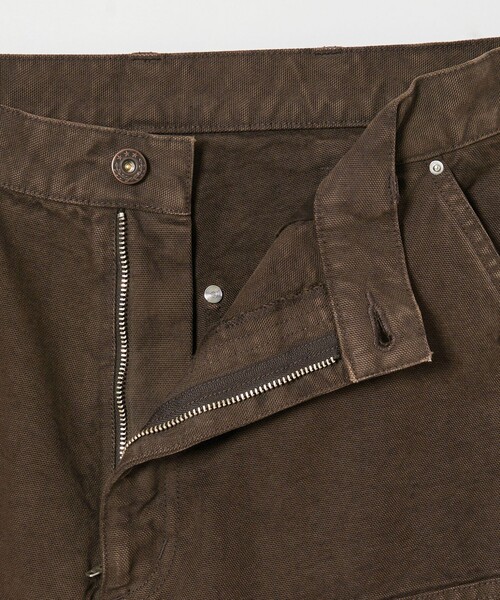 MONKEY TIME（モンキータイム）の「ガーメントダイ ダック ダブルニー アンクル パンツ（デニムパンツ・メンズ・ブラック/ダークブラウン・S/L/M）」の5枚目の写真