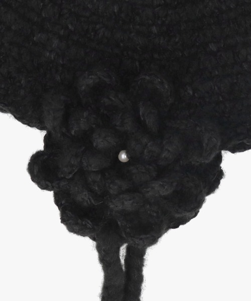 kaorinomori（カオリノモリ）の「kaorinomori リタニット / カオリノモリ（ニットキャップ/ビーニー・レディース・ブラック/ホワイト・FREE）」の16枚目の写真