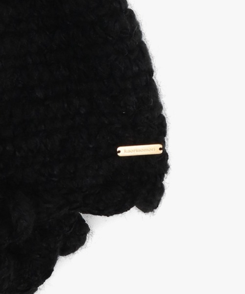 kaorinomori（カオリノモリ）の「kaorinomori リタニット / カオリノモリ（ニットキャップ/ビーニー・レディース・ブラック/ホワイト・FREE）」の17枚目の写真