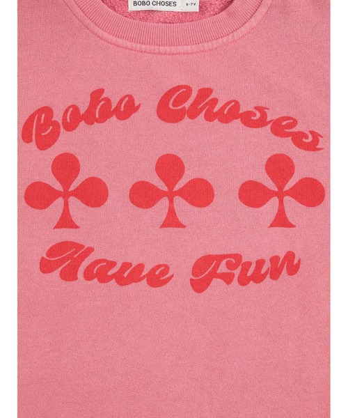 BOBO CHOSES（ボボショーズ）の「Have Fun sweatshirt dress（ワンピース・キッズ・ピンク・6-7YEAR/4-5YEAR/2-3YEAR/12-13y/8-9y/10-11y）」の3枚目の写真