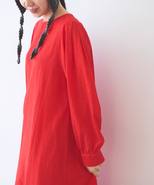 yuni（ユニ ）の「recycled cotton tuck ワンピース（ワンピース