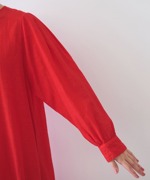 yuni（ユニ ）の「recycled cotton tuck ワンピース（ワンピース