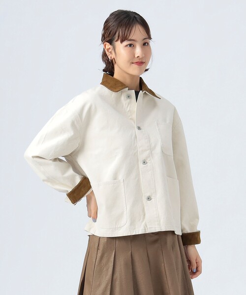 セール】【WEB限定】襟 コーデュロイ カバーオール ジャケット