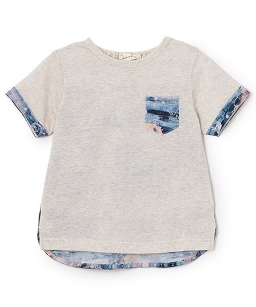 sense of wonder（センスオブワンダー）の「オーロラスカイTシャツ【日本製】（Tシャツ/カットソー・キッズ・オートミール/ピンク/ブルーグリーン・120cm/110cm/130cm/90cm/80ｃｍ/100cm）」の2枚目の写真